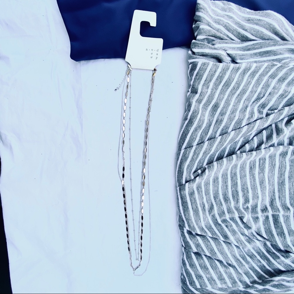 Brand new silver and gold necklace!